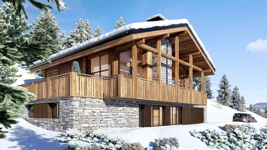 Alps Living - Programme immobilier Les Platons, Les Gets - Vue extérieure 2