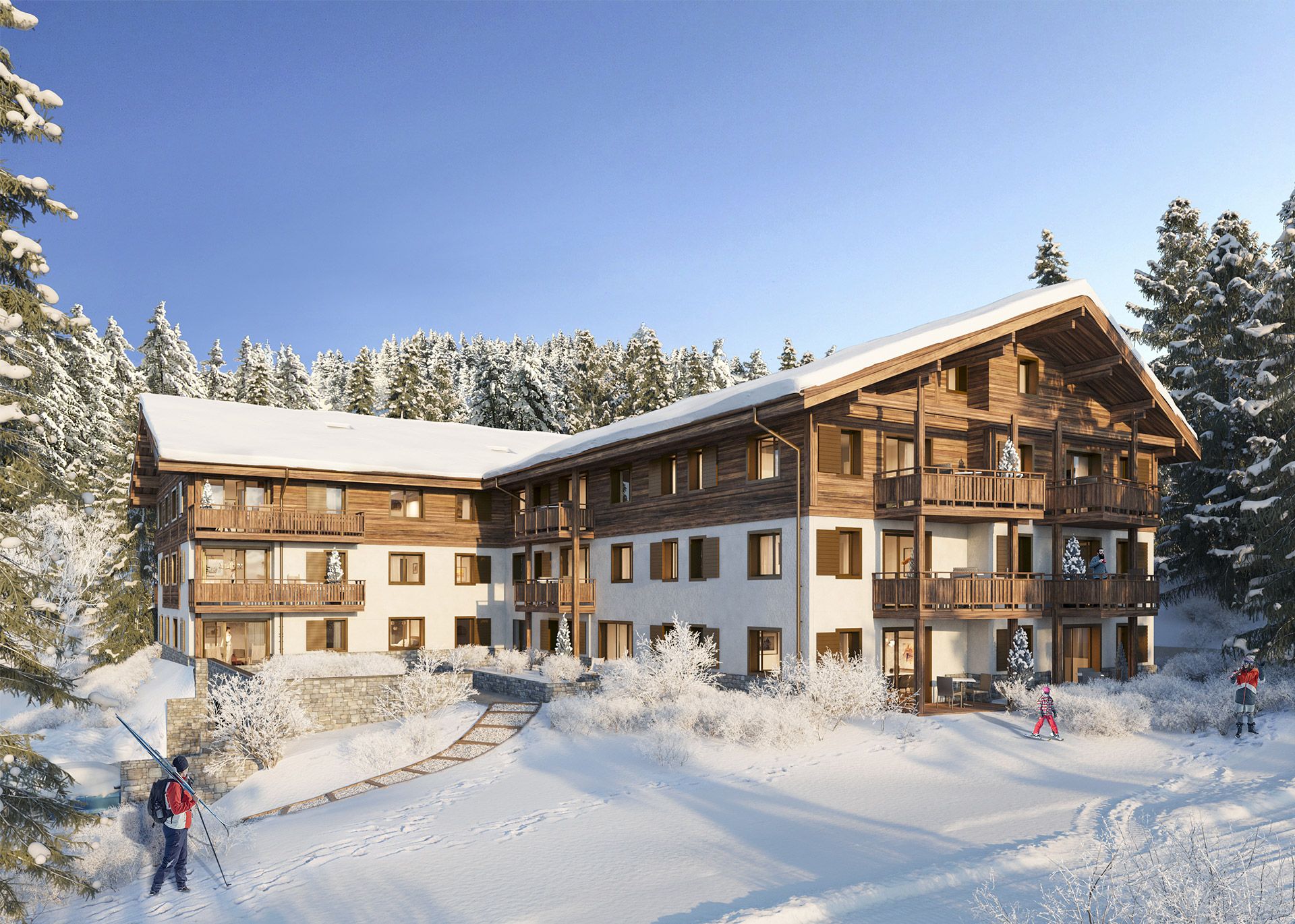 Alps Living - Programme immobilier Les Carroz, Les Carroz d'Arâches - Vue extérieure