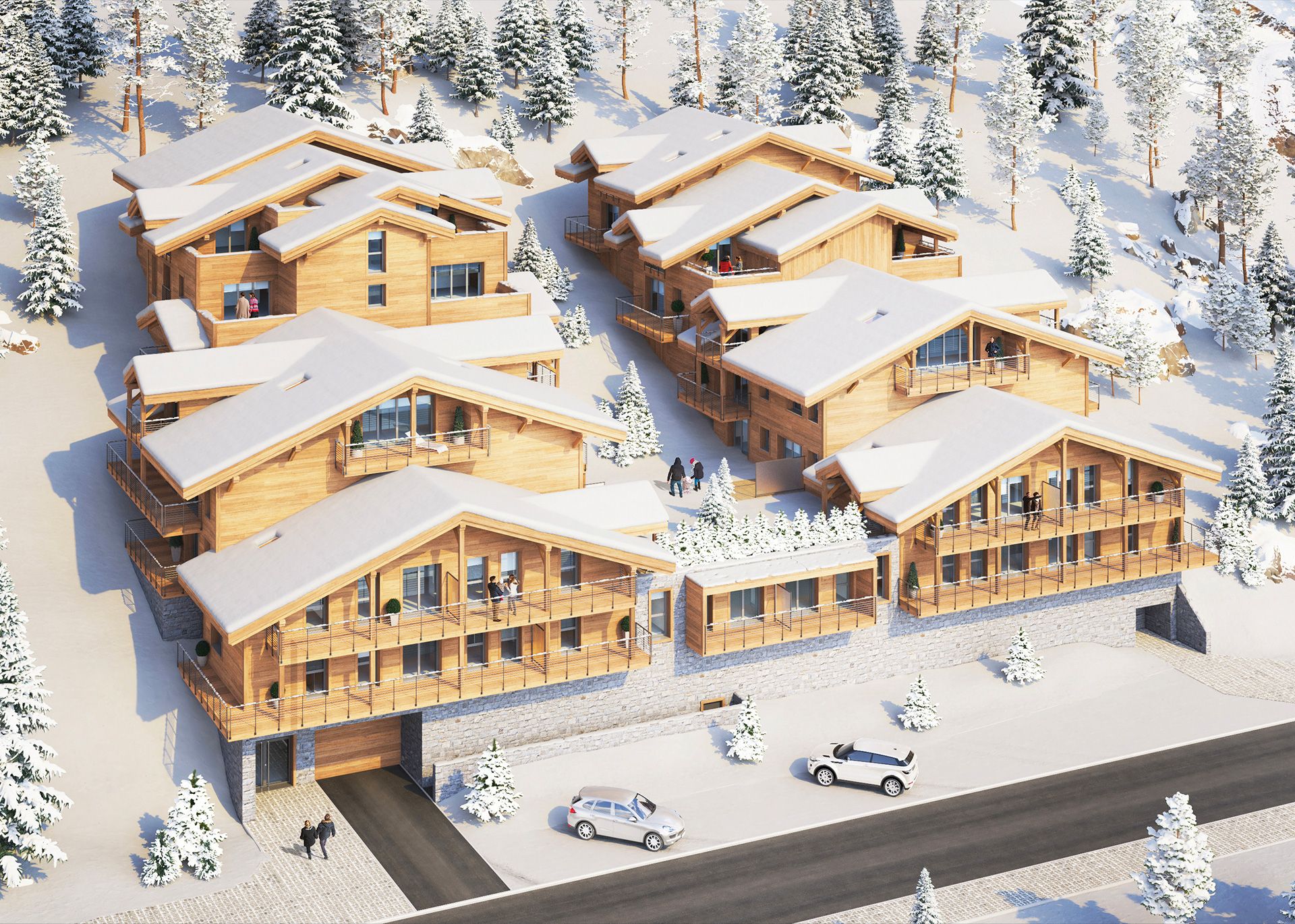 Alps Living - Programme immobilier La Croisette, Les Gets - Vue extérieure