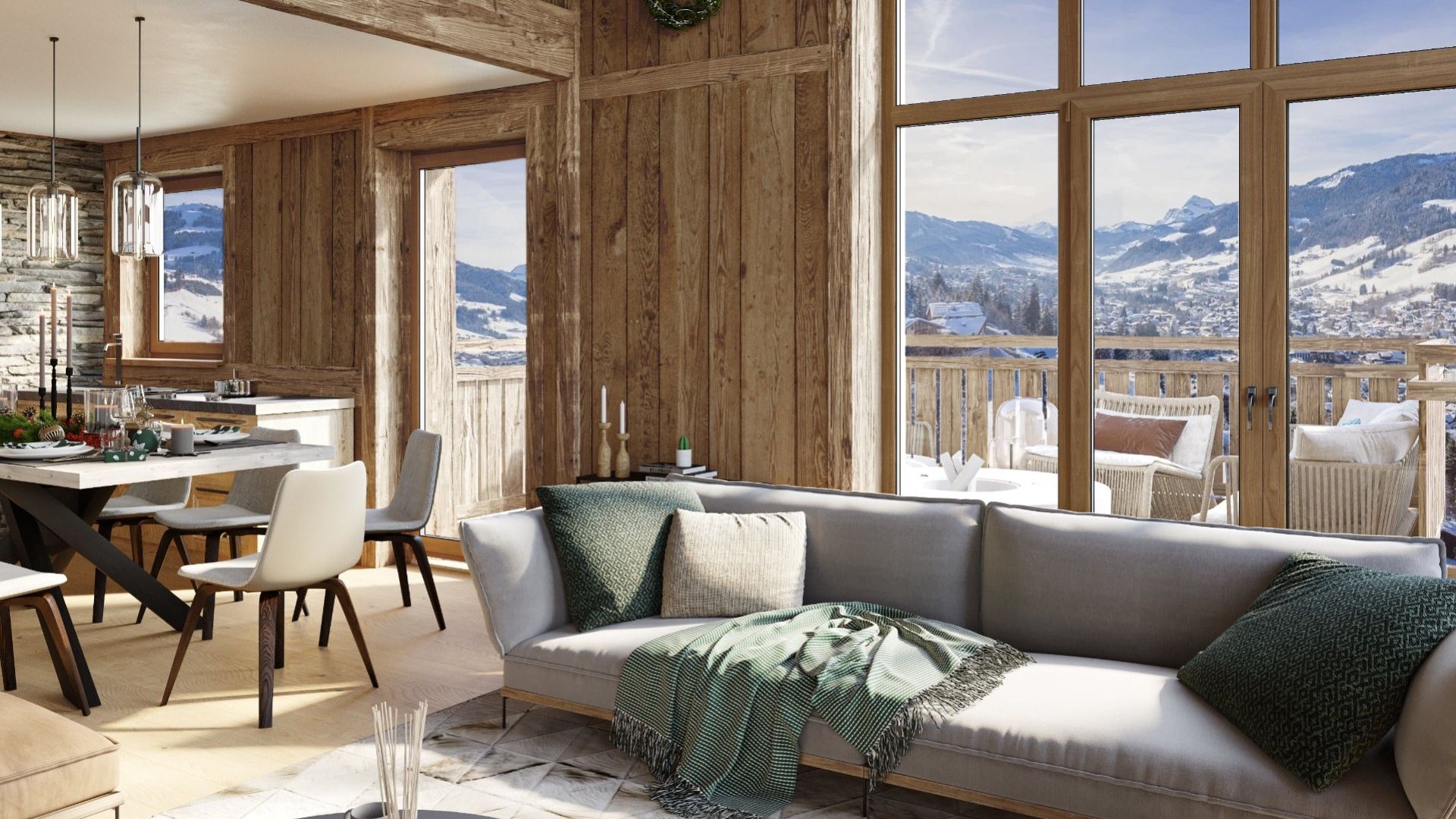 Alps Living - Programme immobilier L'Échappée, Les Gets - Vue Intérieure 2