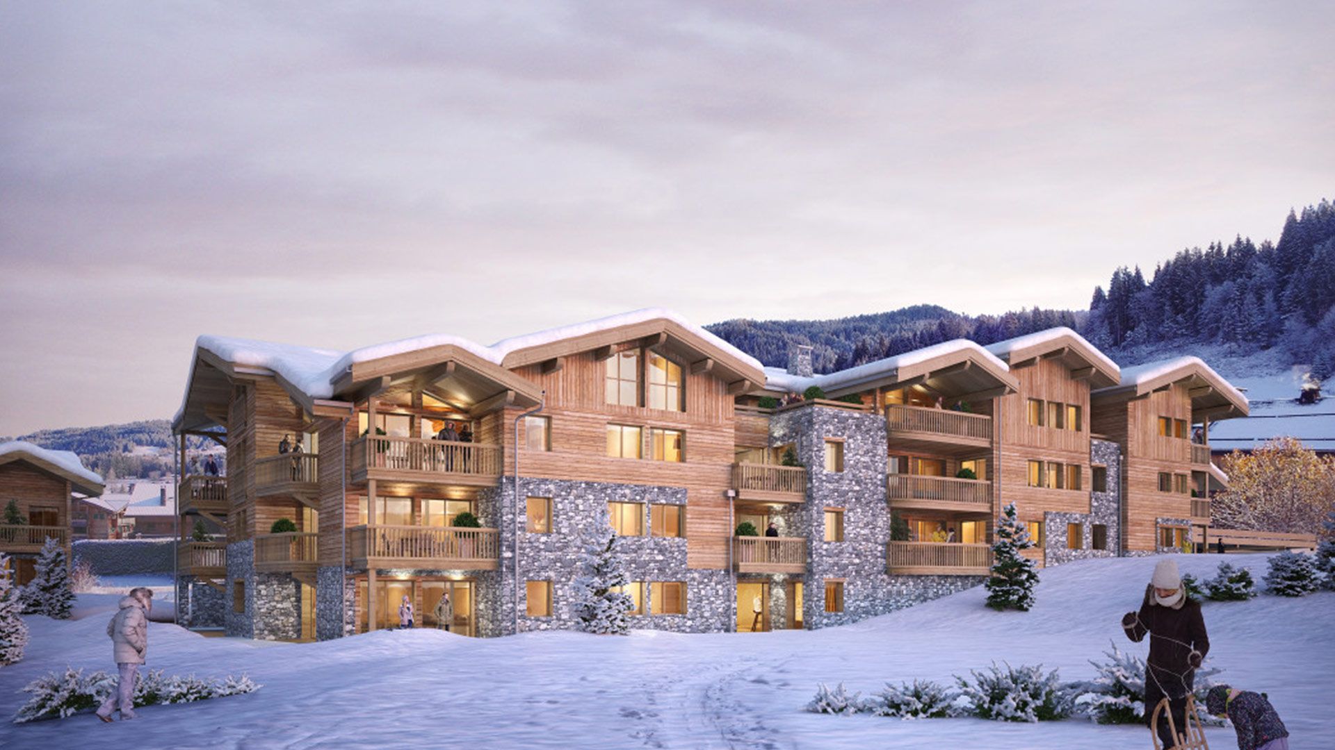 Alps Living - Programme immobilier La Ferme des Pistes, Les Gets - Réalisation
