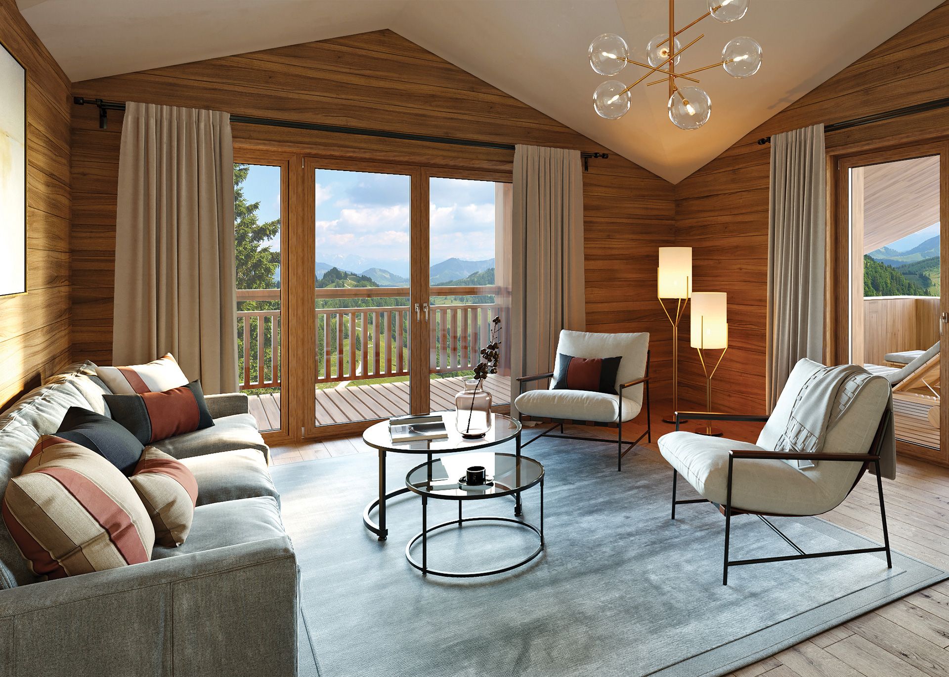Alps Living - Programme immobilier La Croisette, Les Gets - Vue extérieure