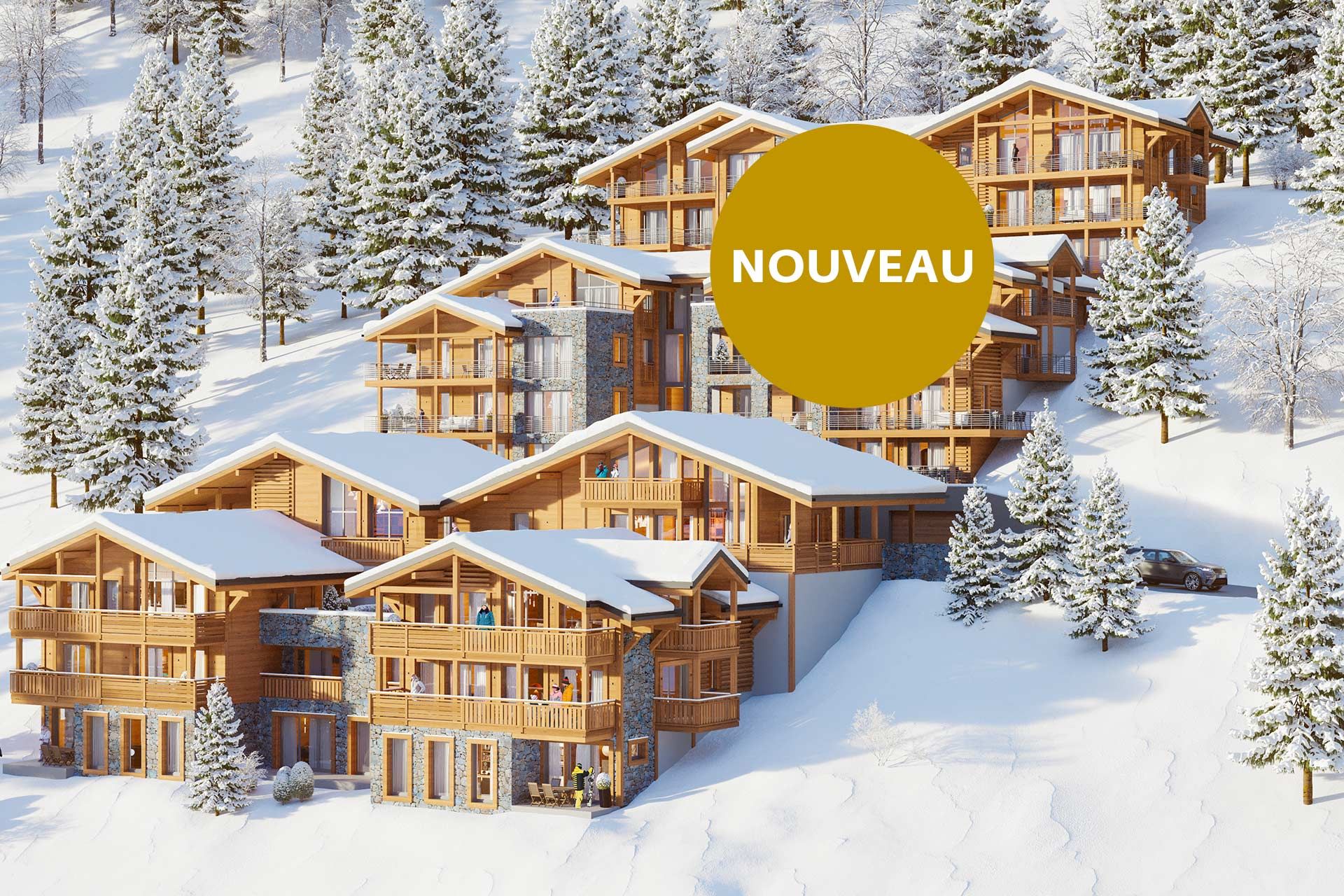 Alps Living - Programme immobilier L'Écrin, Les Gets - Vue extérieure 1