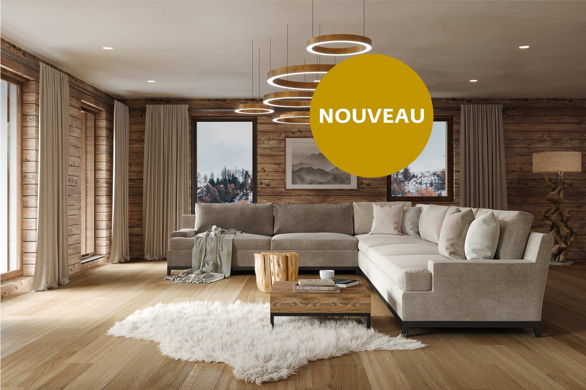 Alps Living - Programme immobilier L'Écrin, Les Gets - Vue intérieure 1