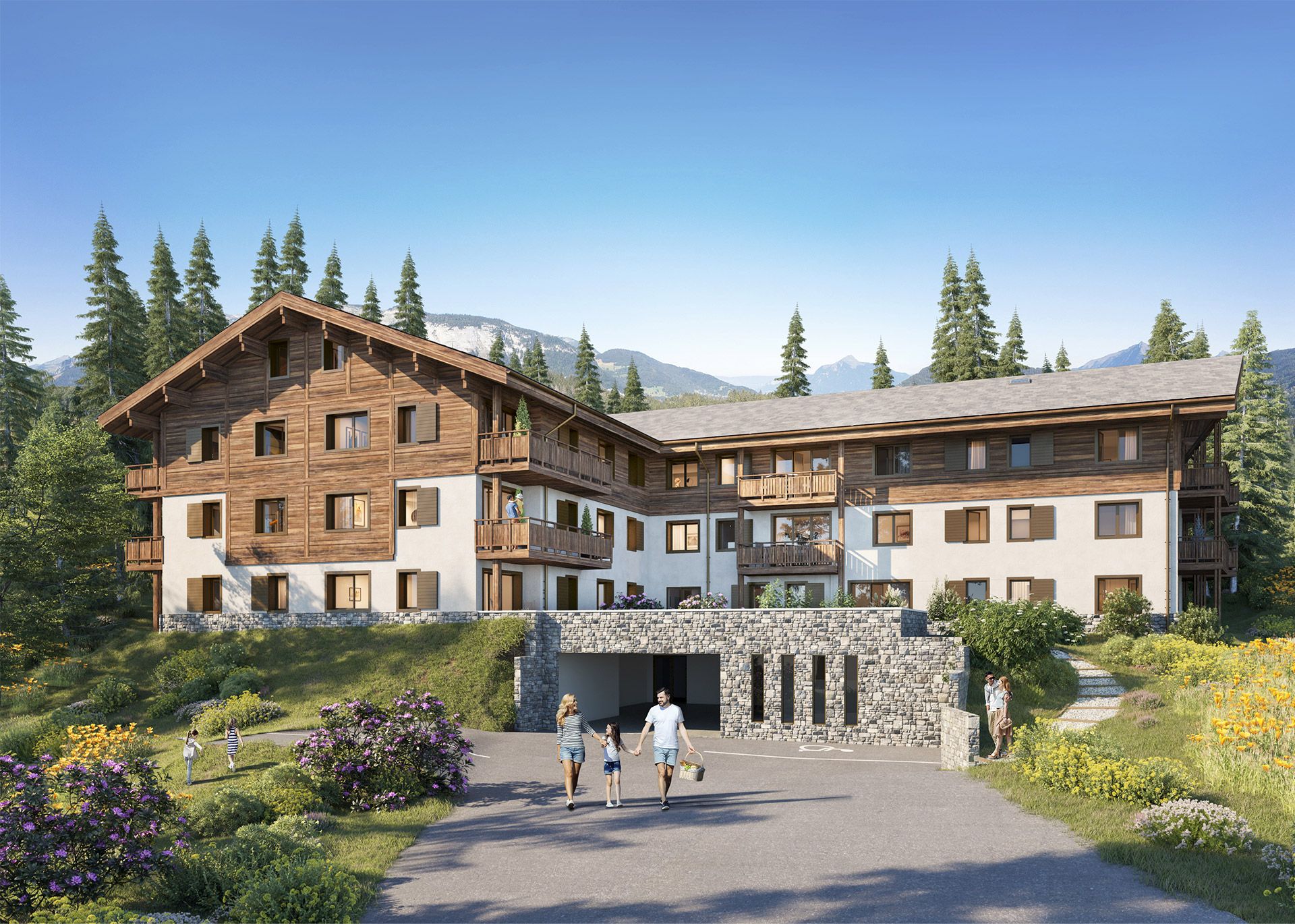 Alps Living - Programme immobilier Les Carroz, Les Carroz d'Arâches - Vue extérieure