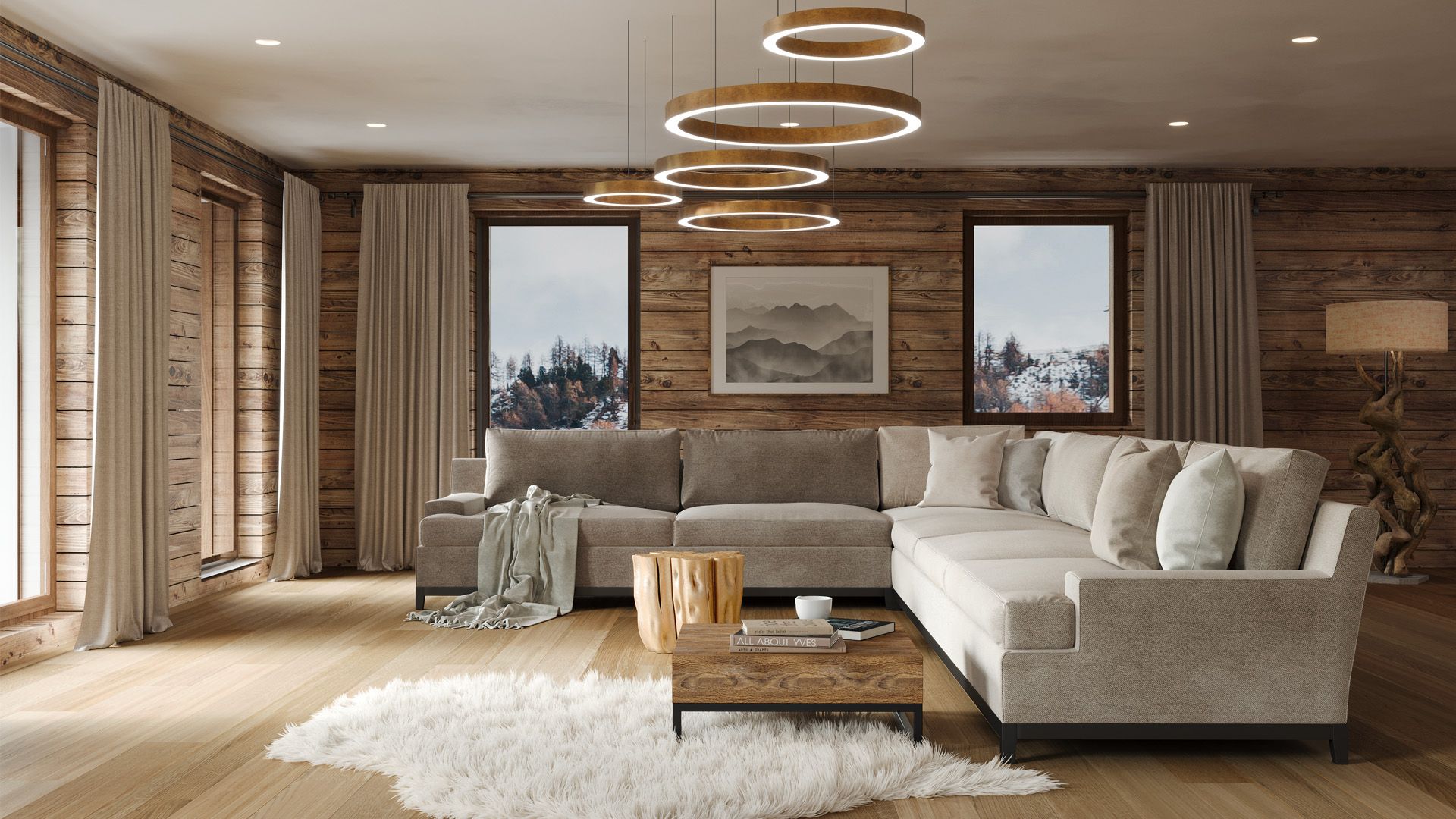 Alps Living - Programme immobilier L'Écrin, Les Gets - Vue intérieure 1