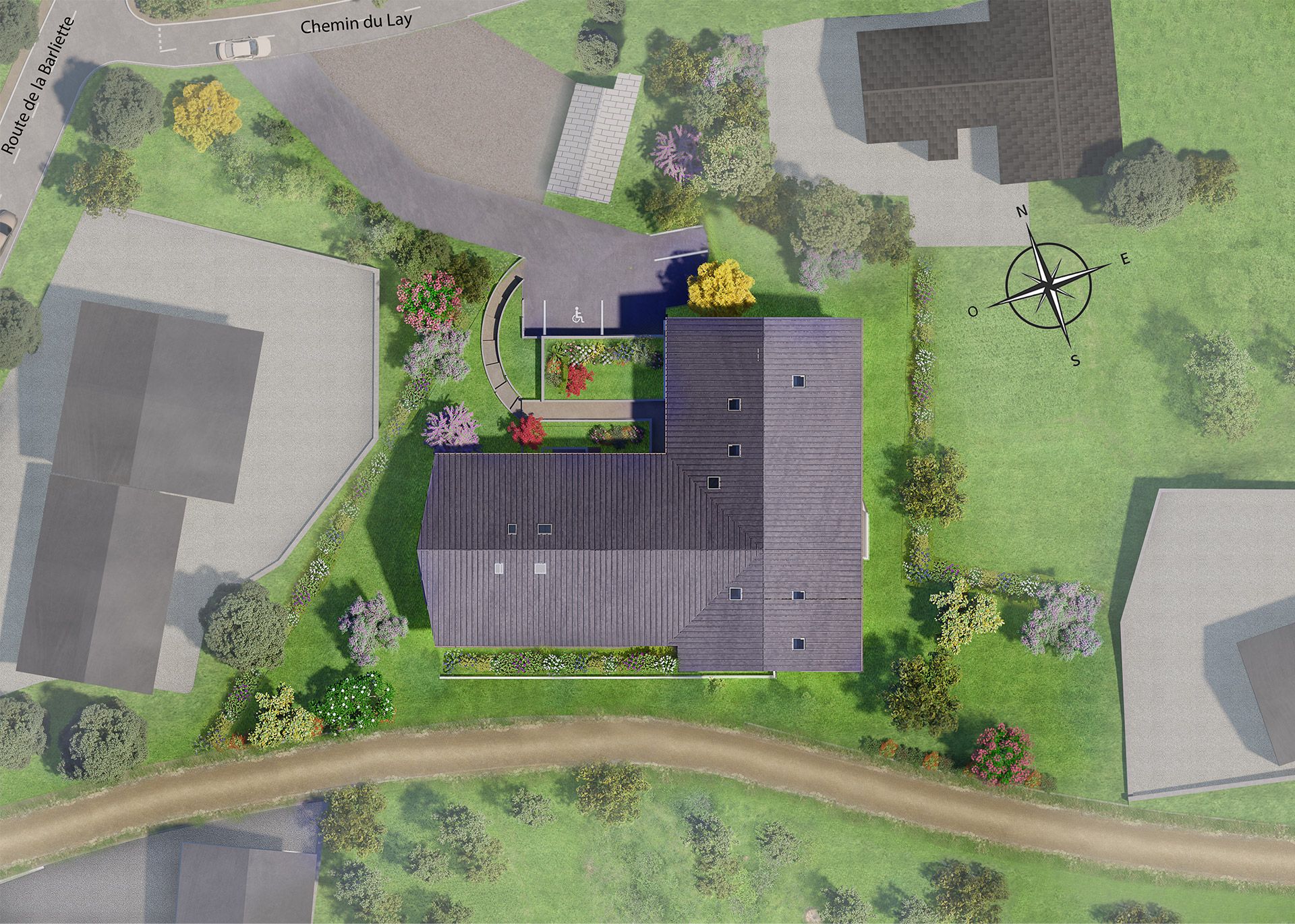 Alps Living - Programme immobilier Les Carroz, Les Carroz d'Arâches - Plan de masse