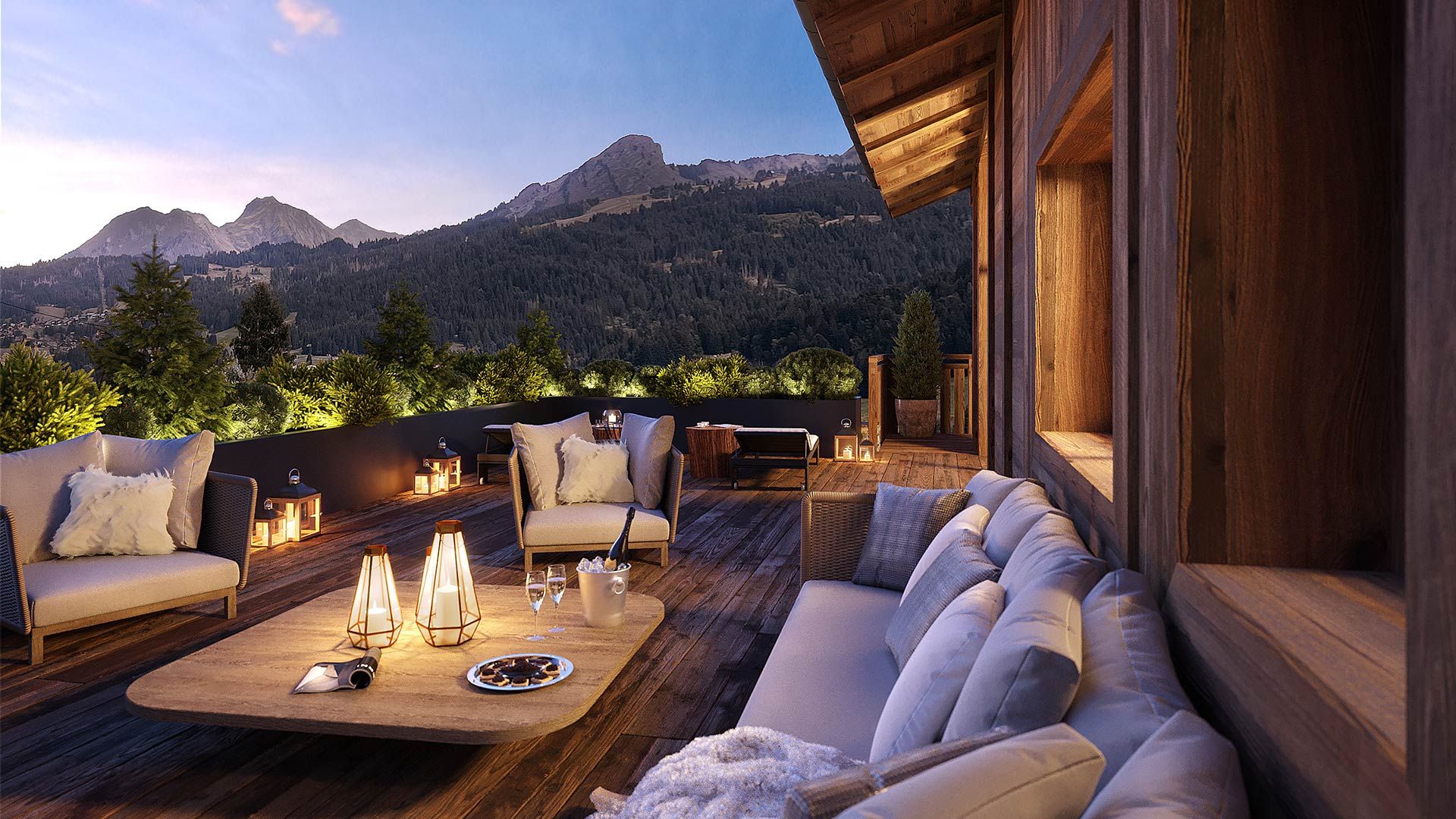 Alps Living - Programme immobilier Les Platons, Les Gets - Vue extérieure 4