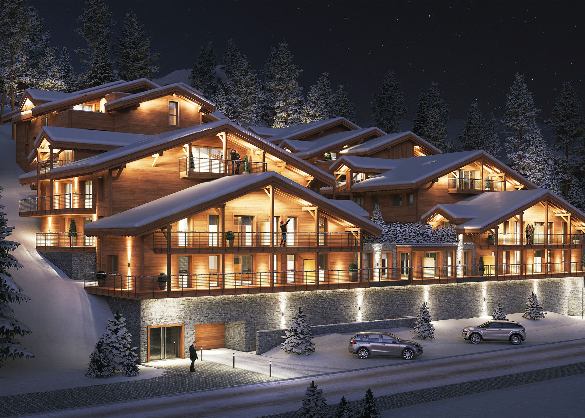 Alps Living - Programme immobilier La Croisette, Les Gets - Vue extérieure
