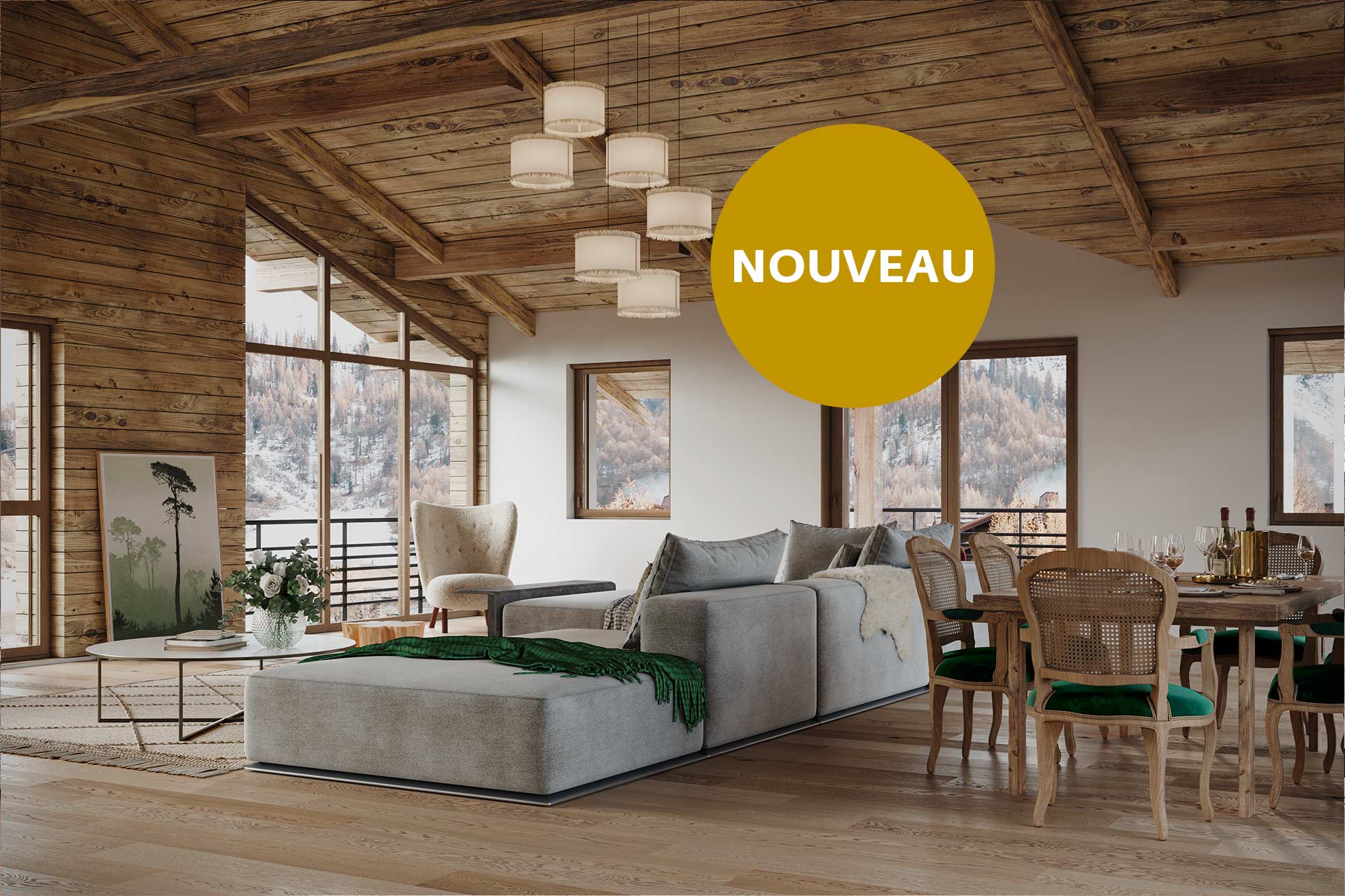 Alps Living - Programme immobilier L'Écrin, Les Gets - Vue intérieure 3