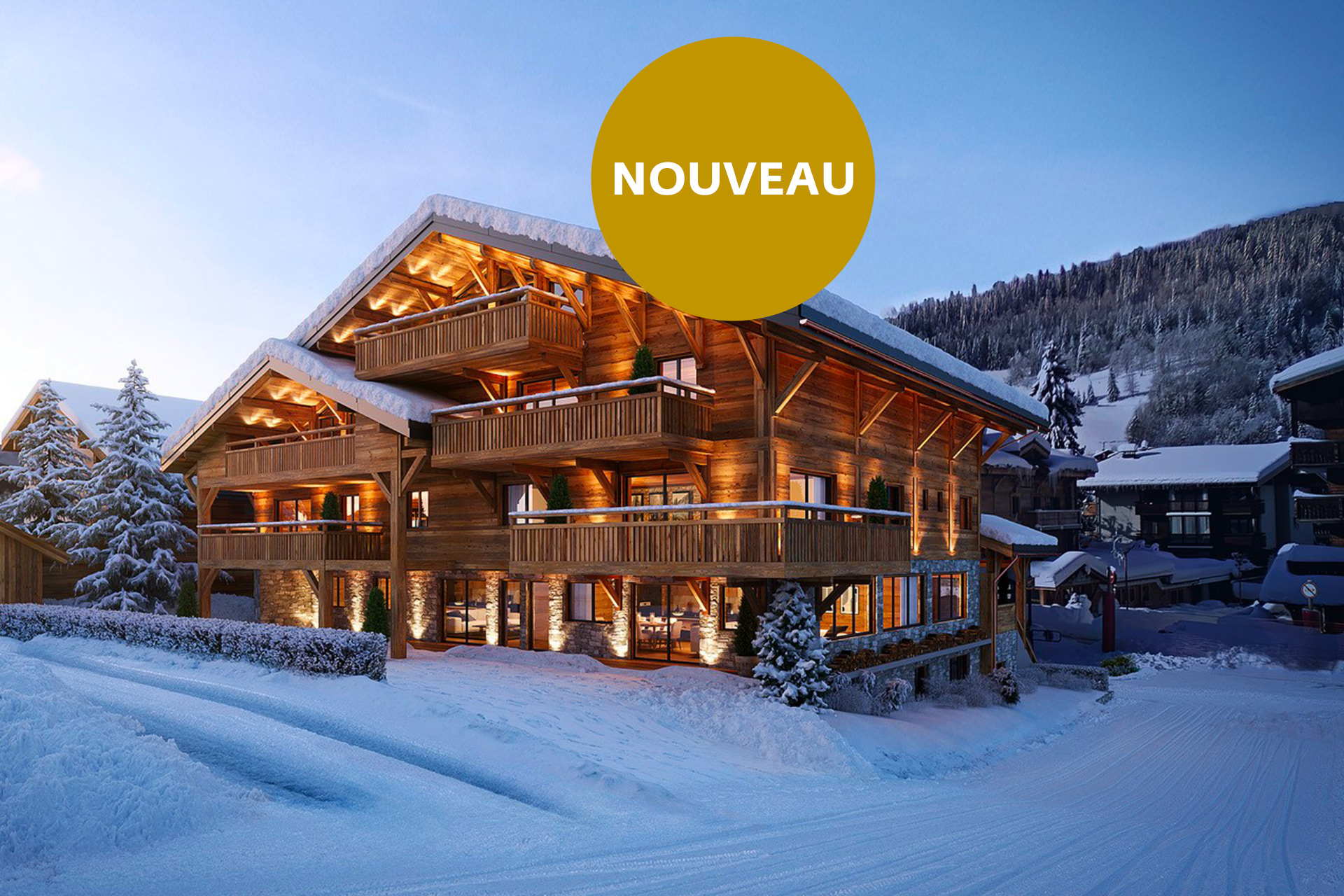 Alps Living - Programme immobilier Le Christiania, Les Gets - Vue ext&eacute;rieure arri&egrave;re