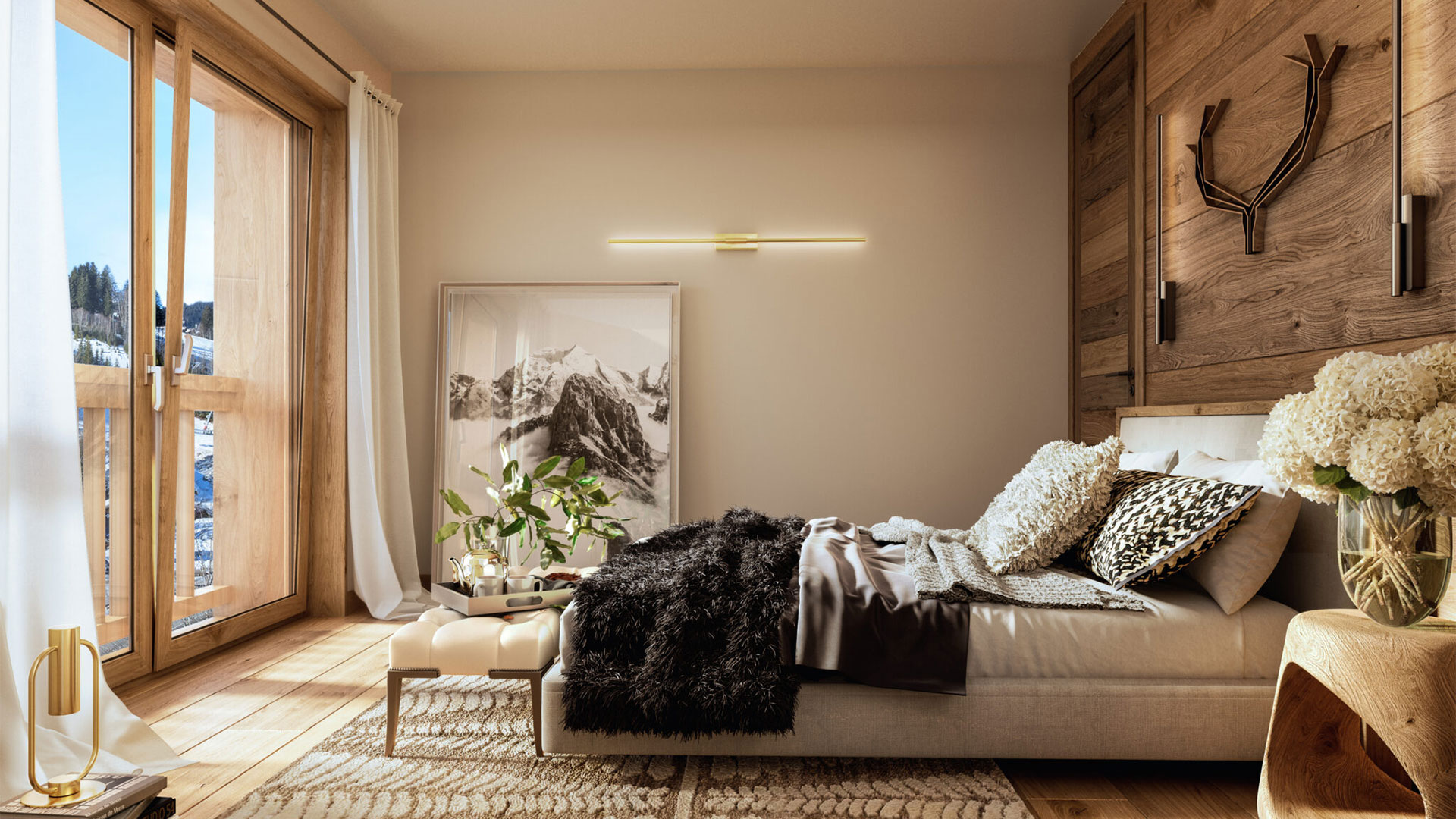 Alps Living - Programme immobilier Le Lumina, Les Gets - Vue intérieure