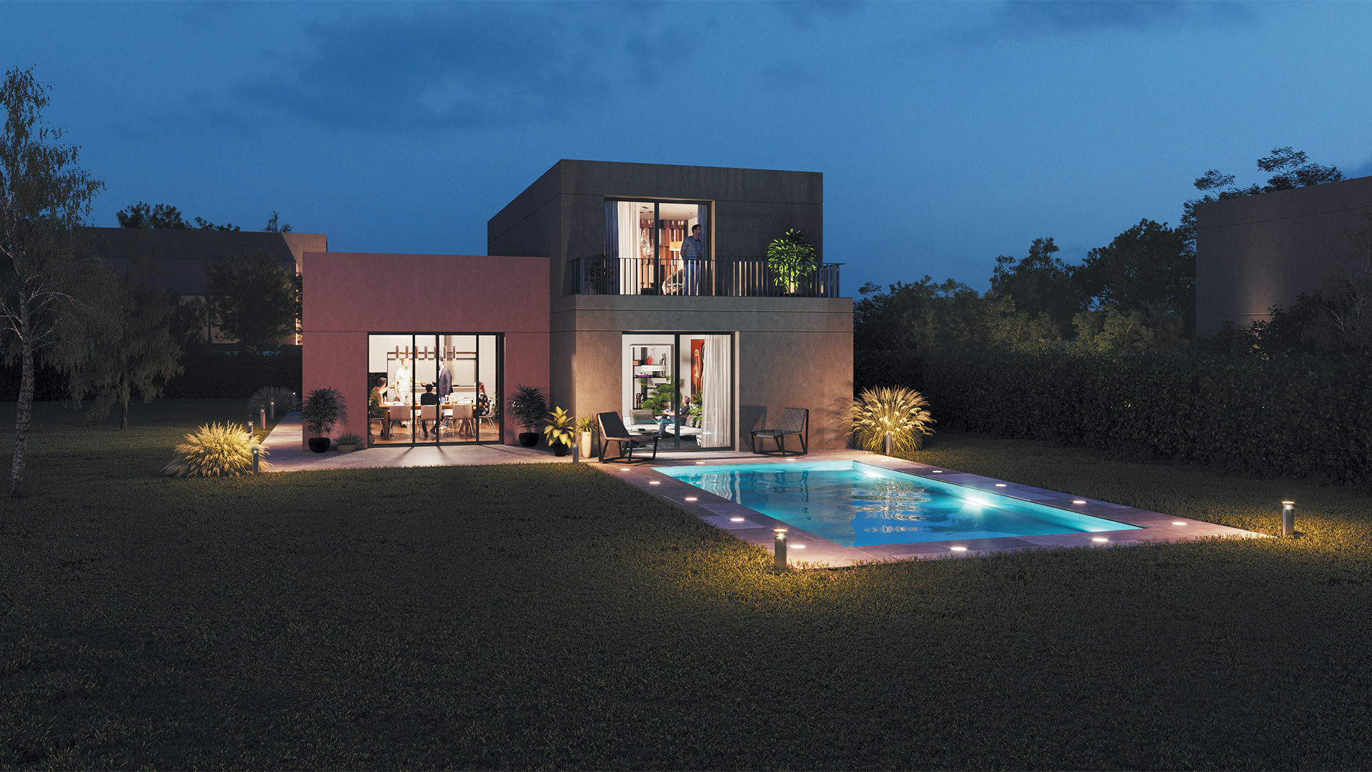 Groupe Habiter - Programme immobilier Les Villas du Golf, Amnéville - Vue extérieure