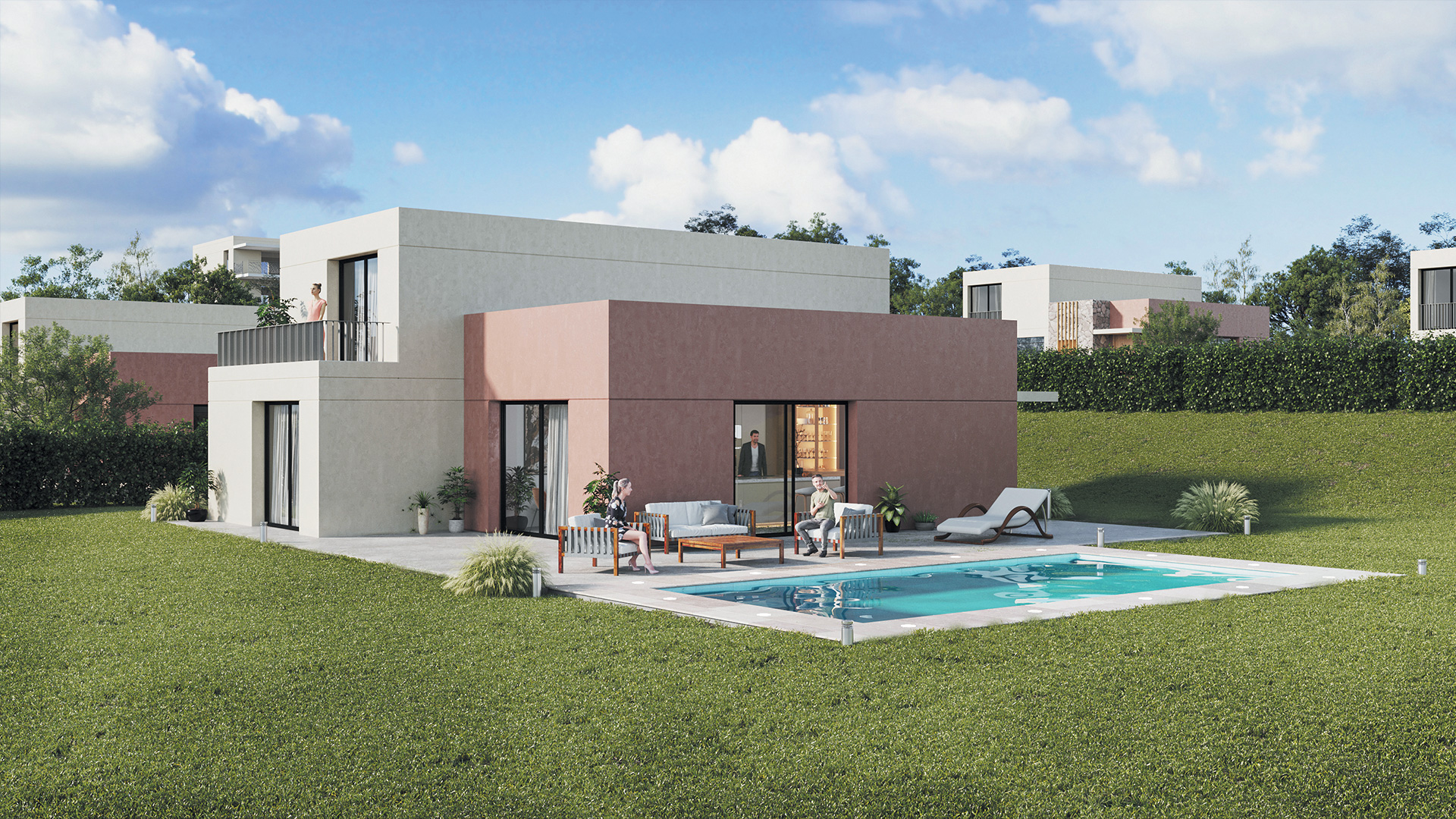 Groupe Habiter - Programme immobilier Les Villas du Golf, Amnéville - Vue extérieure