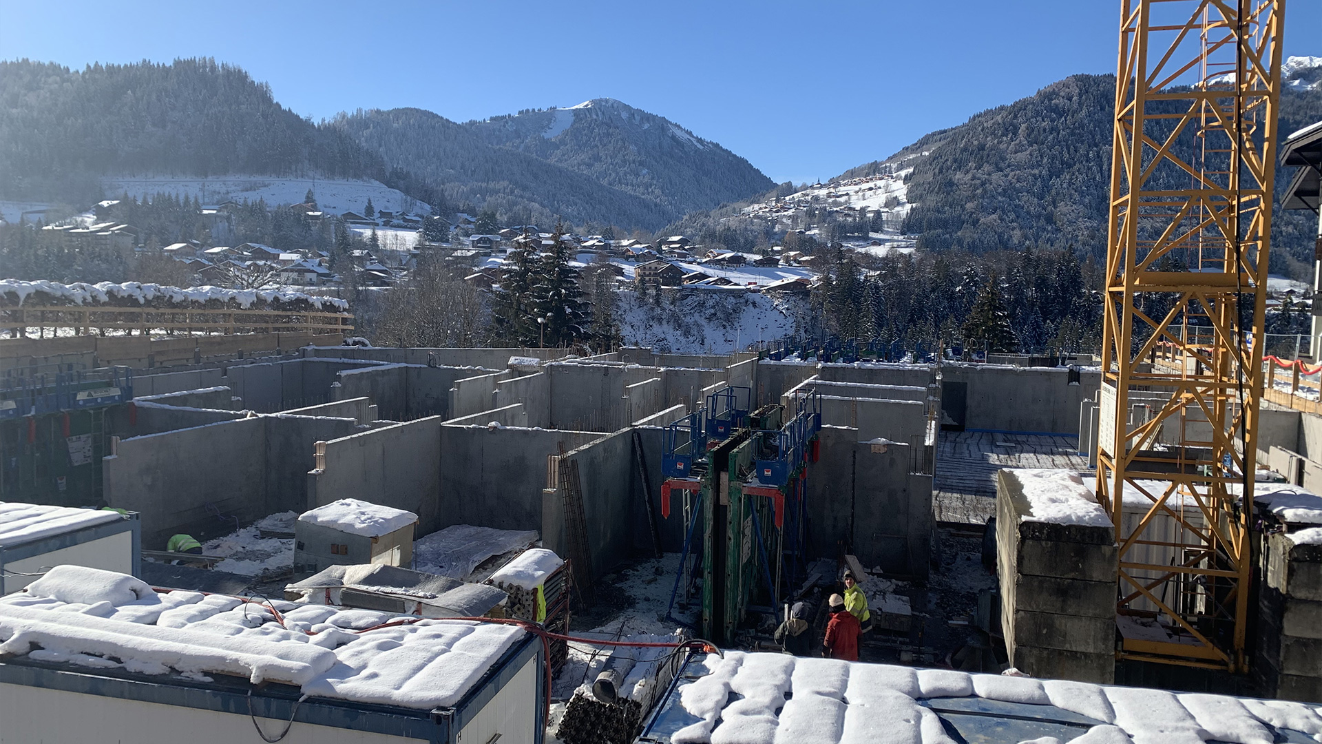 SCCV Chamou&eacute; - Programme immobilier Les Terrasses de Nantaux, Montriond - Construction