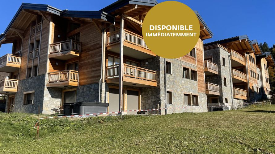 Alps Living - Programme immobilier La Ferme des Pistes, Les Gets - Vue extérieure - Livraison Avril 2025