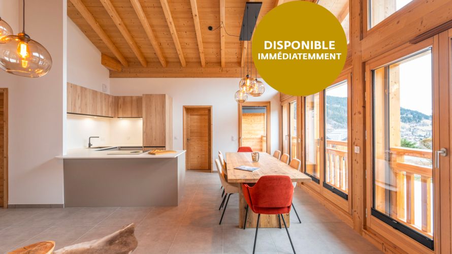 Alps Living - Programme immobilier La Ferme des Pistes, Les Gets - Séjour